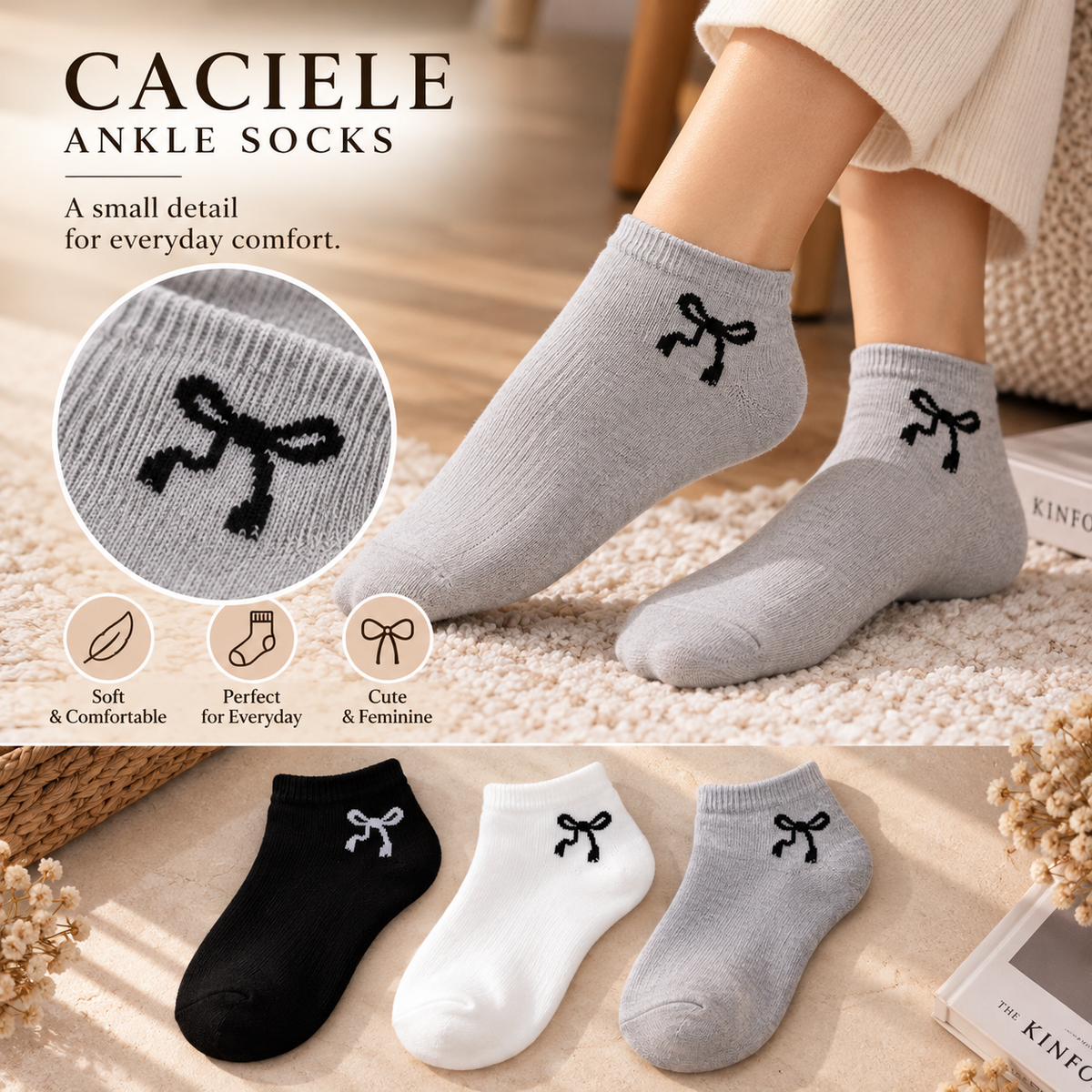 Ribbon socks